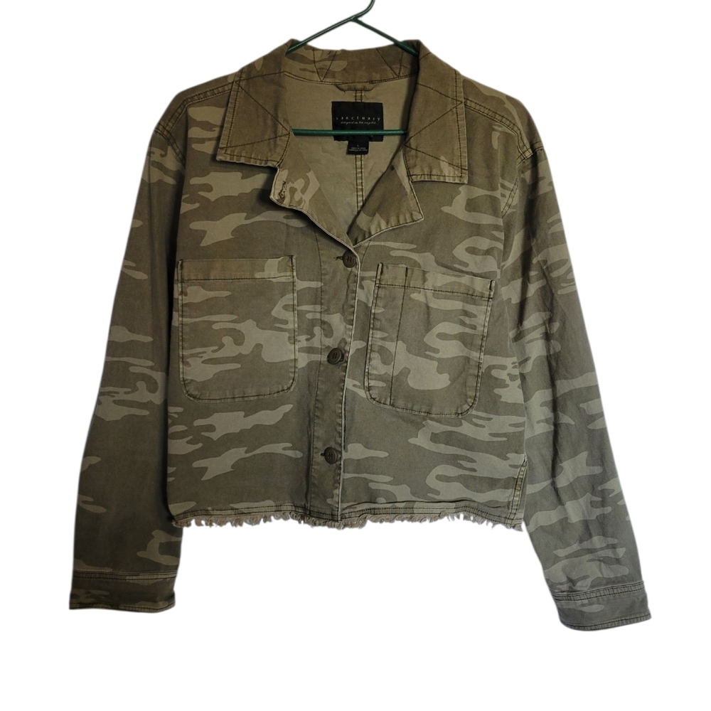 Sanctuary Cropped Camo Jacket